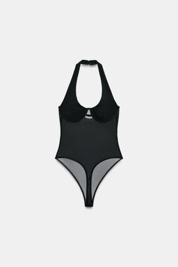 BODY COMBINADO TUL / Negro