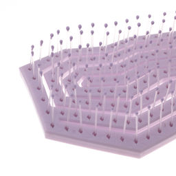 Dewal Beauty Щетка для волос продувная с нейлоновым штифтом / Eco-Friendly DBEA5457-Purple, айсберг, фиолетовый  фото 4