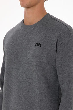 Erkek Antrasit Melanj Basic Sweatshirt - U.s. polo assn фото 7