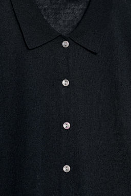CHAQUETA PUNTO MANGA CORTA / Marino