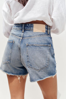 Z1975 RIPPED LOW-RISE SHORTS - Zara фото 15