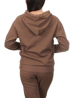 H108 BROWN Костюм спортивный женский (хлопок 90%, полиэстер 10%)
