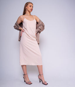 Сарафан #КТ6013, кремовый