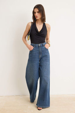 Siyah Duz Fitted Boyundan Baglamal? Kolsuz Aksesuar Detayl? C?tc?tl? Esnek Orme Body TWOSS26BD00025 - Trendyolmilla фото 2