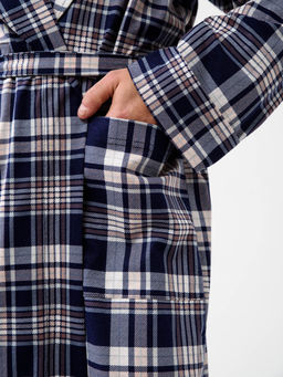 Мужской халат трикотажный чернильный 1566 (5) - Росхалат фото 9