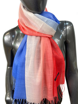 Легкий палантин-шарф с узором ,мультицвет