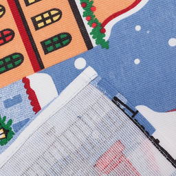 Полотенце кухонное Праздник в городе 35х60см, 160 г/м2 - Доляна фото 4