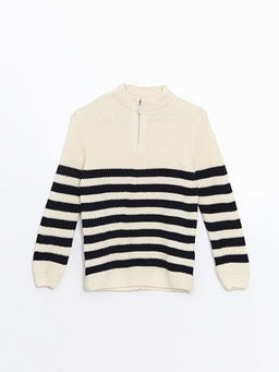 Dik Yaka Erkek ?ocuk Triko Kazak