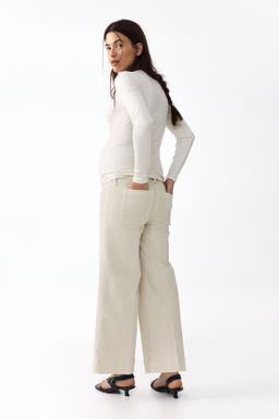 MAMA Wide High Waist Ankle Jeans - H&m фото 4