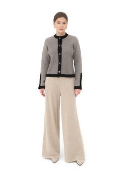 Кардиган из пуха яка 4256 серый