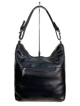 Женская сумка из искусственной кожи и натуральной замши, цвет синий - Greta фото 2