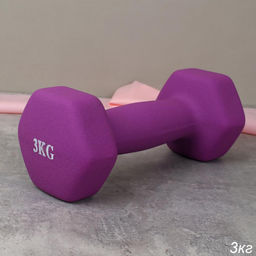 Гантель неопреновая Woohooo Warm Up / WU-3V / 3 кг / фиолетовый / уп8 - ГалеонТрейд фото 4