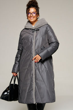 Пальто Beautiful Free 8017 графит