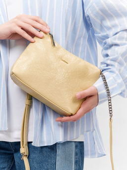 LACCOMA сумка Амелия-желто-бежевый эко кожа хлопок  фото 5