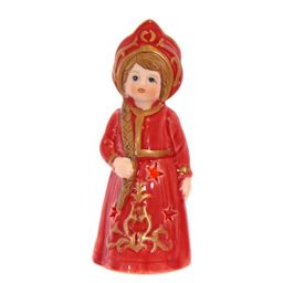 Фигурка декоративная "Снегурочка" с подсветкой, L4,5 W4 H11 см, 2в.