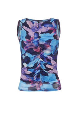 Siyah Soyut Desenli Buzgu/Drape Detayl? Regular/Normal Kal?p Kay?k Yaka Bluz TWOSS24BZ00544 - Trendyolmilla фото 15