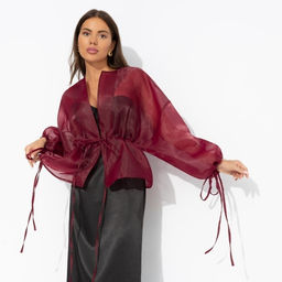 Жакет дизайнерский, Вершина восхищения (бордовый) - Charutti фото 2