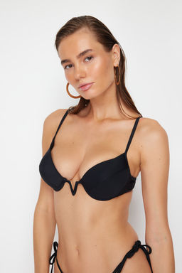 Siyah Balkonet V Aksesuarl? Push Up Bikini Ustu TBESS24BU00031 - Trendyolmilla фото 3