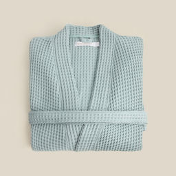 Халат вафельный мужской SL HOME: Boho «Аззура», размер L, хлопок 100%, бирюзовый