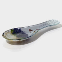 Подставка под ложку Доляна «Лаванда», 23.5×8.3 см, стекло