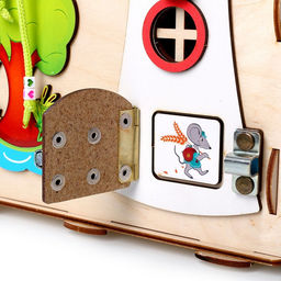 Бизиборд «Кубик» 24×24×24 см