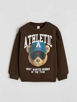 Ay? Teddy Bask?l? Erkek ?ocuk Sweatshirt