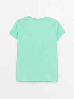 Bisiklet Yaka Basic K?sa Kollu K?z ?ocuk Ti??rt - Waikiki фото 2