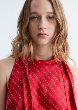 Top de seda con cuello de pa?uelo - H&m фото 6