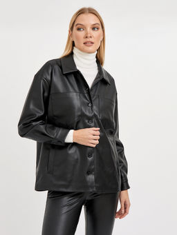 пиджак женский черный на пуговицах и с карманами - Glenfield фото 5