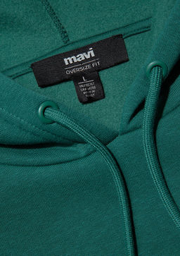 Mavi Logo Bask?l? Kapusonlu Yesil Sweatshirt  фото 6
