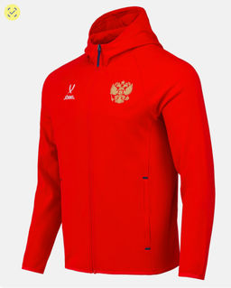 Худи на молнии Jogel NATIONAL Essential Hooded FZ Jacket, красный