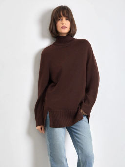 EMKA / Удлиненный свитер с шерстью  фото 3