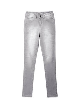 CONTE Ультраэластичные джинсы с высокой посадкой CON-117 light grey