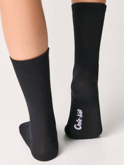 Цена за 2 пары CONTE-KIDS Удлиненные носки ACTIVE черный - Conte elegant фото 3