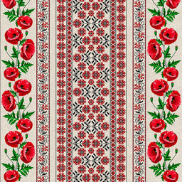 "Мир Вам" Скатерть 180х145см, длина стола до 140см, на 6 персон, хлопок "Комфорт" 171г/м2, "Домашняя мода" (Россия)