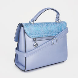 Сумка-мессенджер на клапане, наружный карман, цвет голубой - Simaland фото 2