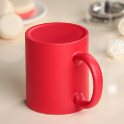 Кружка керамическая Доляна Хамелеон, 320 мл, цвет красный  фото 4