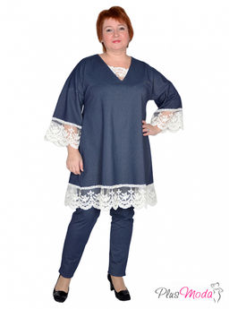 Туника Модель №384 размеры 44-80 - Plusmoda фото 7