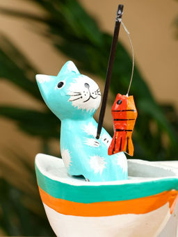 Календарь настольный Котики рыбаки, 191010 см, дерево - Simaland фото 6