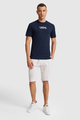 Erkek Lacivert Regular Fit Bisiklet Yaka Basic Ti__rt