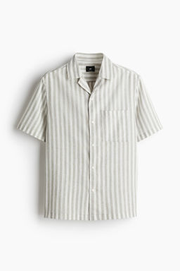 Camisa en mezcla de lino Regular Fit - H&m фото 5