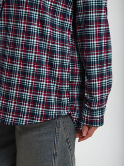 М380 Рубашка с длинным рукавом (бордо)