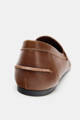 LEATHER PENNY LOAFERS - Zara фото 15