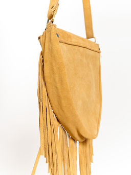 Сумка замшевая с бахромой через плечо №1127/2 - Ганг фото 4