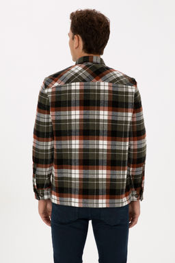 Erkek Bak_r Ekoseli Uzun Kollu Siyah G_mlek - U.s. polo assn фото 5