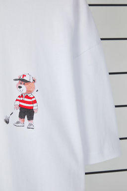 TRENDYOL MAN Siyah Unisex Regular/Normal Kesim Ay?c?k Bask?l? %100 Pamuklu T-Shirt TMNSS25TS00161 - Trendyolmilla фото 13