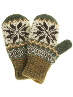 Варежки детские "Орнамент со вставкой" 0410-12