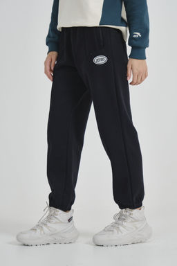 Брюки трикотажные с флисом Чёрный