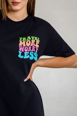 Арт. 4142 Туника женская 44-54(6 шт) Цвет:черный - Калинка фото 6