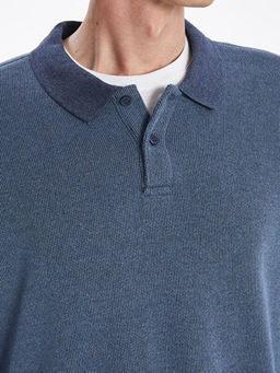 Polo Yaka Erkek Triko Kazak